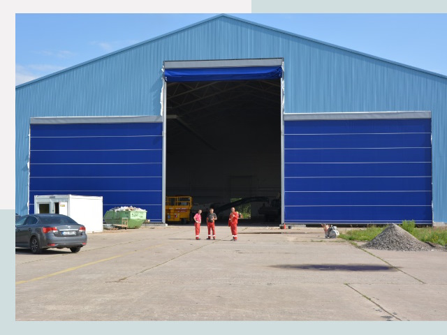 Ангарные ворота в Анжеро-Судженск от СтальСтрой по цене 615 руб.